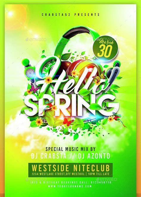 Spring Flyer Template 35 Free And Premium Download