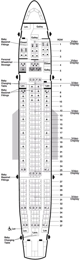 Airline Seating Charts American Airlines