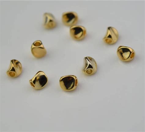 10pcs Gold Filled 5mm Nugget Bead Beads Etsy