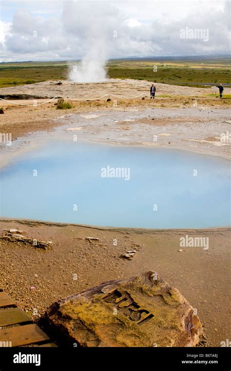 Blesi Geothermal Spring Iceland Stock Photo Alamy