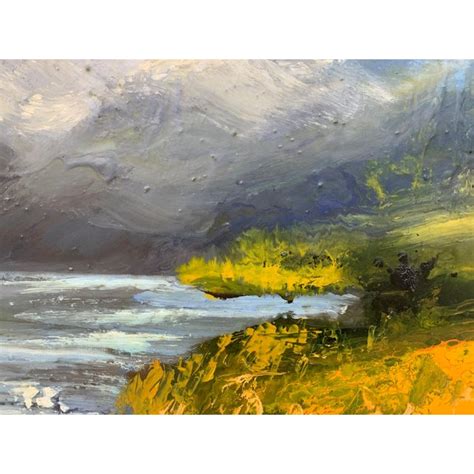 Colin Halliday Impasto Oil Painting Of The English Lake District By