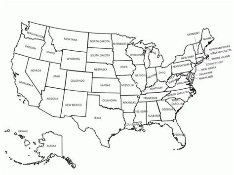 Blank Template Of The United States 1 Professional Templates Maps