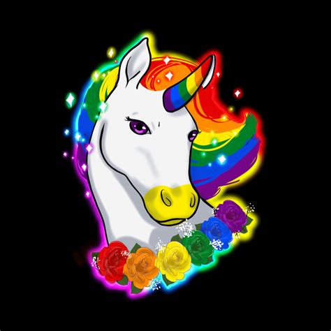 Rainbow Gay Pride Unicorn Animegravy
