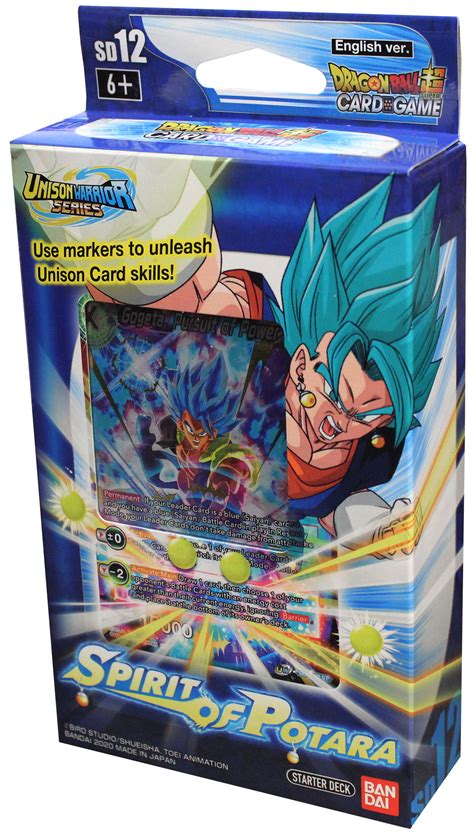 Dragon Ball Super Card Game Spirit Of Potara Starter Deck Walmart