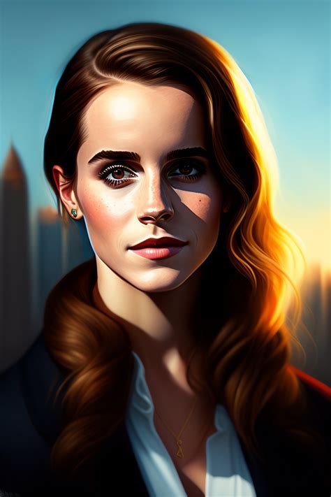 Lexica Emma Watson Arcane Art Style Hyperrealistic