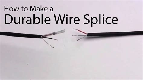 How To Make A Durable Wire Splice Youtube