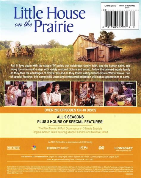 Little House On The Prairie Complete Dvd Collection Laura Ingalls Wilder Historic Home Museum