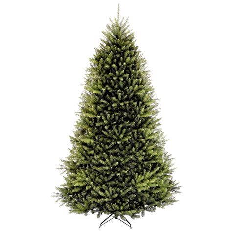 National Tree Unlit 9 Dunhill Fir Hinged Artificial Christmas Tree