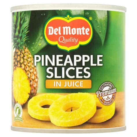 Del Monte Pineapple Slices In Juice 435g Tinned Fruit Desserts