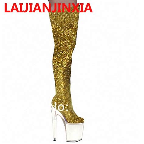 Laijianjinxia Party Queen Women 20cm High Heels Sexy Ultra High Over