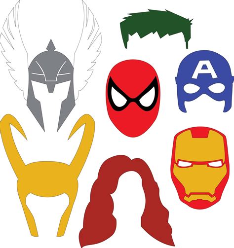 Marvel Superhero Masks SVG & DXF files