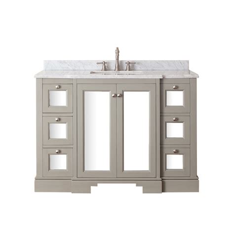 Check out our lowest priced option within bathroom vanities without tops, the hampton 48 in. 48 Inch Single Sink Bathroom Vanity in French Gray ...