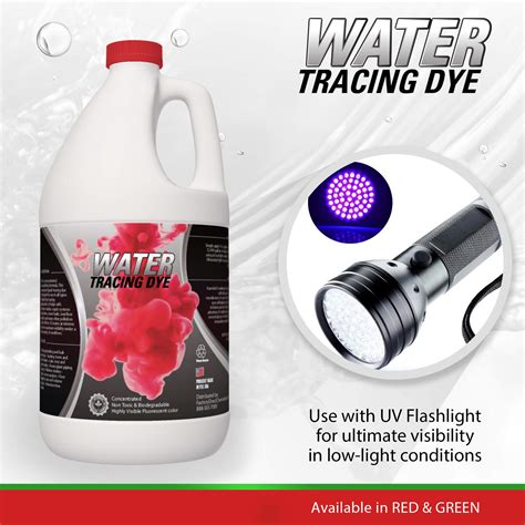 Red Water Tracing And Leak Detection Flourescent Dye 1 Gallon Buy