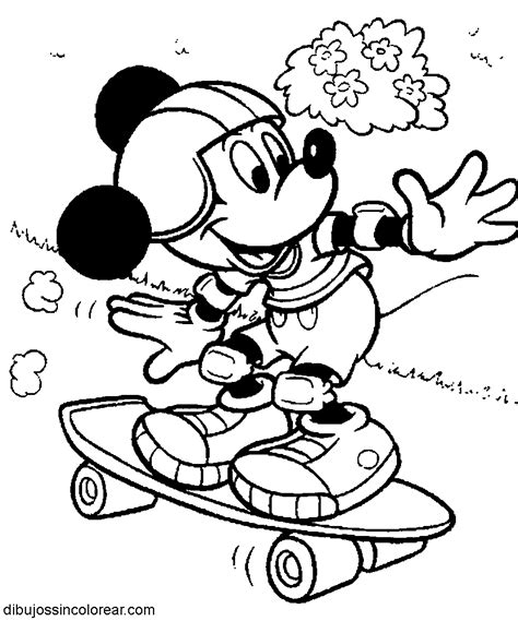 Dibujos Sin Colorear Dibujos De Mickey Mouse Para Colorear