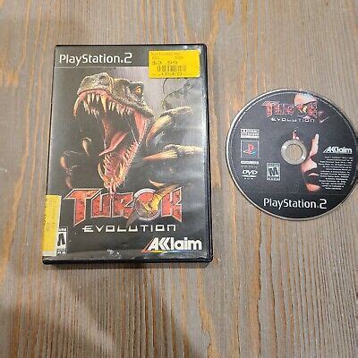 Turok Evolution PS2 Sony Playstation 2 2002 Disc And Case Artwork