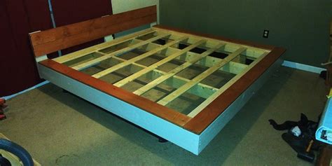 Floating Full Platform Bed Woodworking Plans Etsy