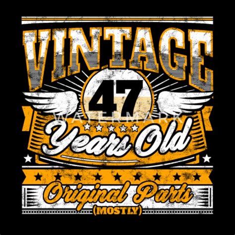 funny 47th birthday shirt vintage 47 years old men s premium t shirt spreadshirt