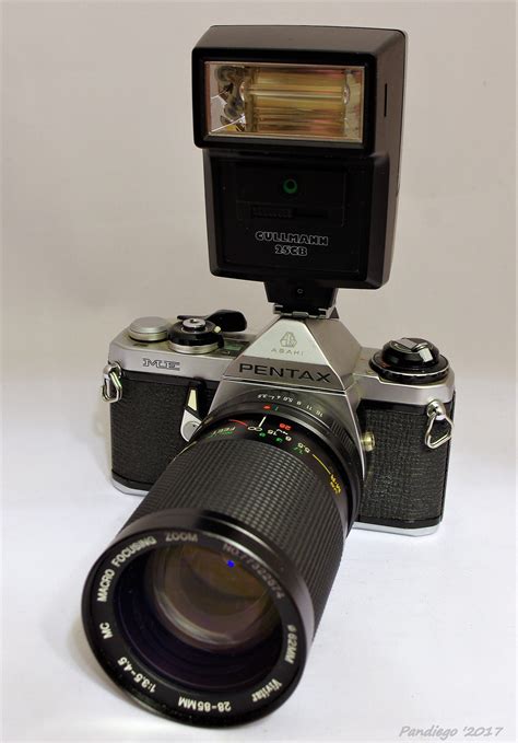 Asahi Pentax Me 1976 With 35 85mm Vivitar Zoom Lens 35mm Slr Film