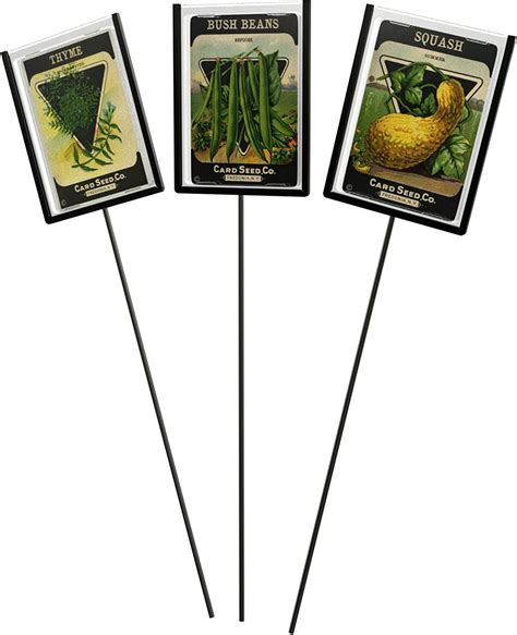Panacea 86875 Seed Packet Plant Markers 3 Pack Patio