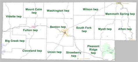 Fulton County Arkansas Townships