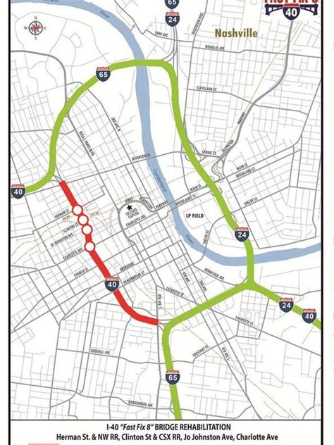 Major Changes Set For Interstate 40 In Downtown Nashville