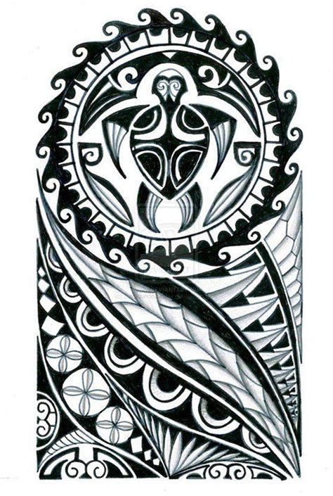 48coolestpolynesiantattoodesigns Polynesian Tattoo Designs Half