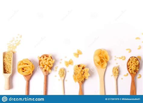 Different Types Of Pasta Close Up Stock Image Image Of Assortment