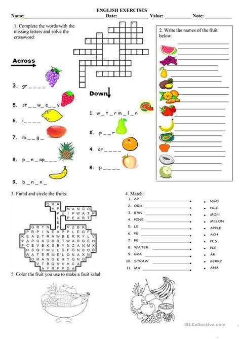 50+ Frutas Y Verduras En Ingles Pictures - Loma
