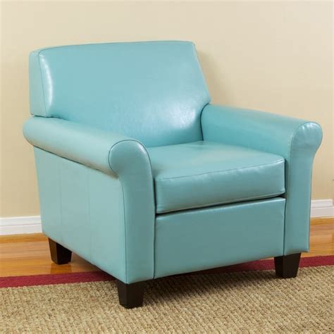 I am 6' tall and getting furniture that is deep enough to be comfortable can be challenging, leading to apprehension when buying furniture online. Christopher Knight Home Oversized Teal Blue Bonded Leather Club Chair - Contemporary - Armchairs ...