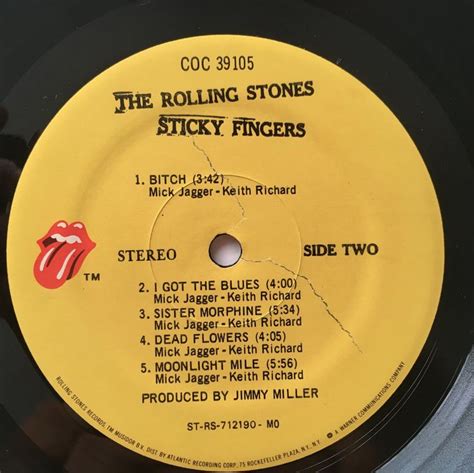 The Rolling Stones Sticky Fingers Lp Vinyl Record Album Etsy Vinyl Record Album Rolling