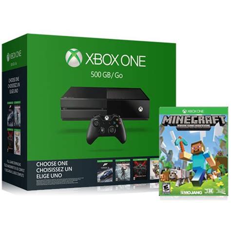 Microsoft Xbox One 500gb Name Your Game Bundle Minecraft Disk