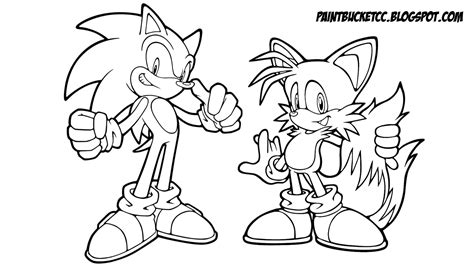 Sonic And Tails Flying Coloring Pages Sketch Coloring Page