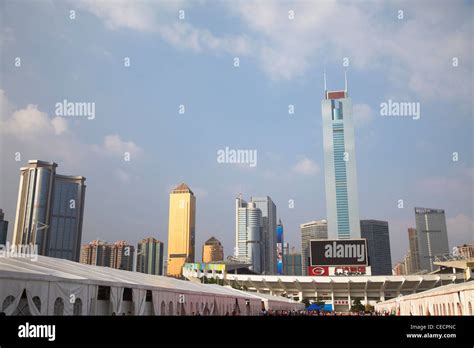 Citic Plaza And Skyscraperstianhe Guangzhou Guangdong Province