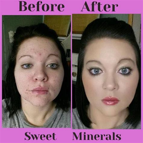 Flawless Complexion Minerals Makeup Before And After Makeup