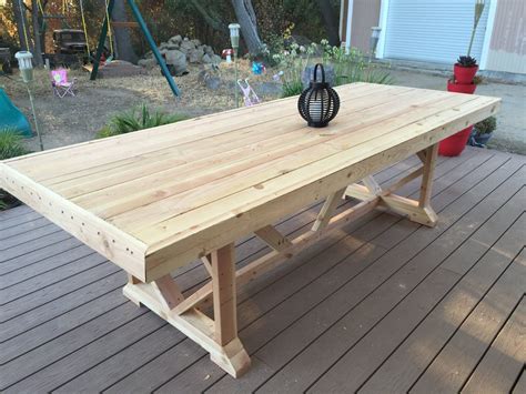 Diy Large Outdoor Dining Table Outdoor Dining Table Diy Pallet