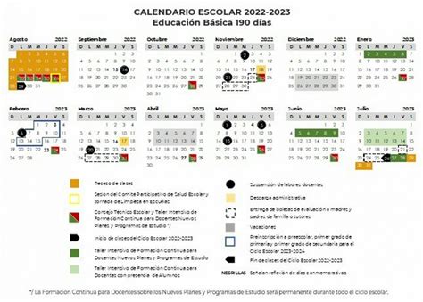 Publica Sep Calendario Escolar 2022 2023 De Educación Básica Y Normal Lord Molécula Oficial