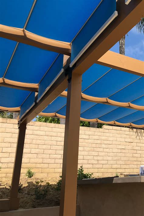 Get a retractable canopy to fit your current pergola. This is a gorgeous retractable canopy system in Carlsbad ...