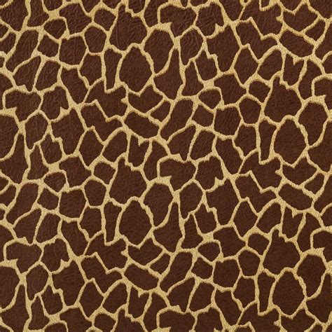 Giraffe Brown Animal Print Print Microfiber Microsuede Upholstery