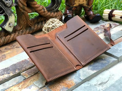 Front Pocket Slim Design Wallet Leather Wallet Personalized Leather
