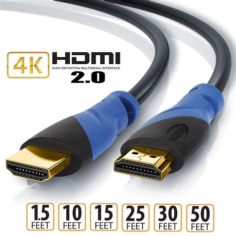 Premium Hdmi Cable 20 4k 18gbps 2160p 3d Lead 15ft 3ft 6ft 10ft 15ft