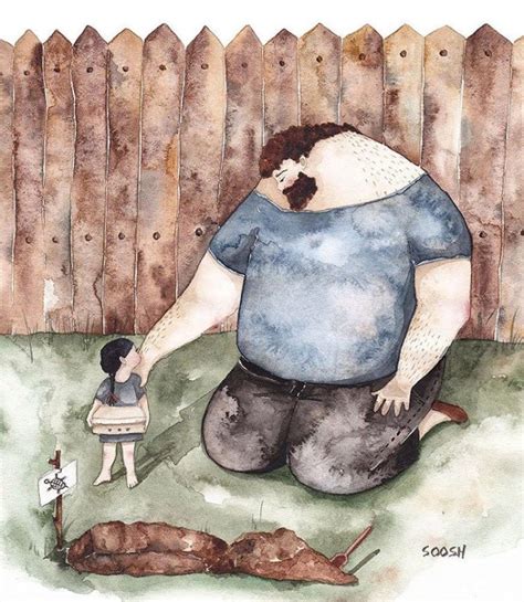 Tiernas Ilustraciones Que Muestran El Amor De Un Padre