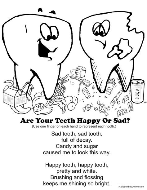 Dental Worksheet For Preschool