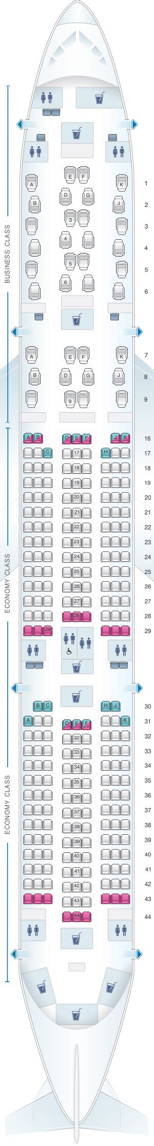 Seat Map Airbus A350 1000 Qatar Airways Best Seats In The Plane