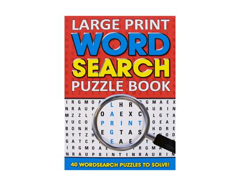 A4 Large Print Word Search Puzzle Book Fun Activity Adult Kids