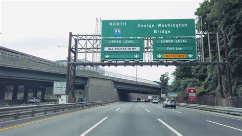New Jersey Highways I 80 I 95 George Washington Bridge Eastbound To