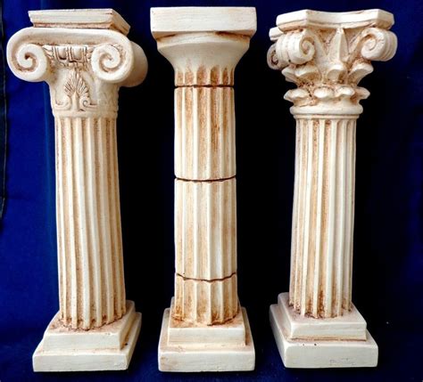 3 set column corinthian ionic doric set pedestal temple ancient marble new ebay pedestal