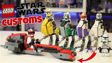 Custom Lego Star Wars Clone Army Vehicles Youtube