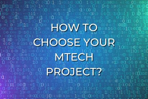 How To Choose Your Mtech Project Thesis Topic Engineers Planet