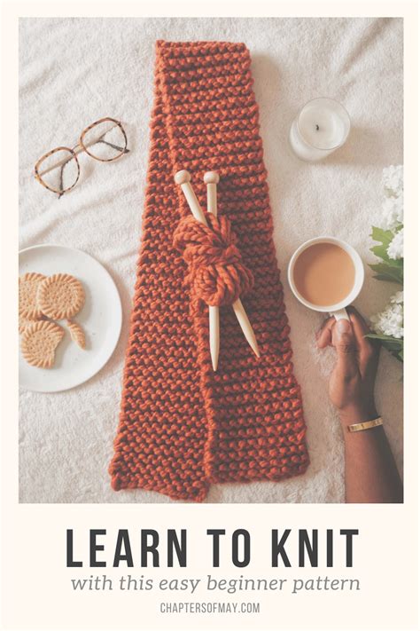 Learn To Knit With This Easy Beginner Pattern Knitting Diy Knitting Scarf Photography