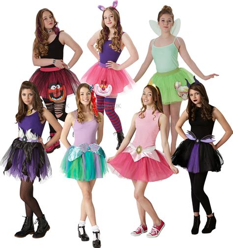Disney Tutu Set Ladies Teens Fancy Dress Book Character Film Womens